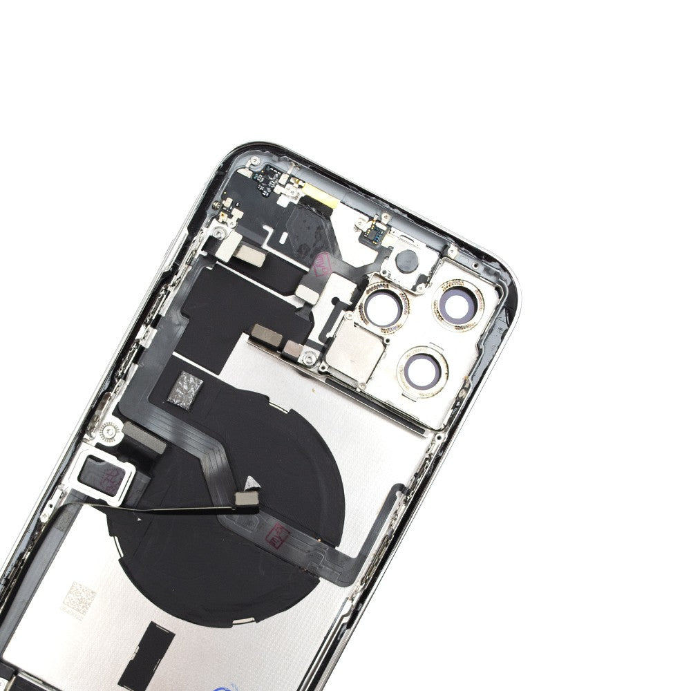 Rear Housing with Full Set Parts for iPhone 12 Pro Max-Silver (Purple) Rear Housing with Full Set Parts for iPhone 12 Pro Max-Silver (Purple)